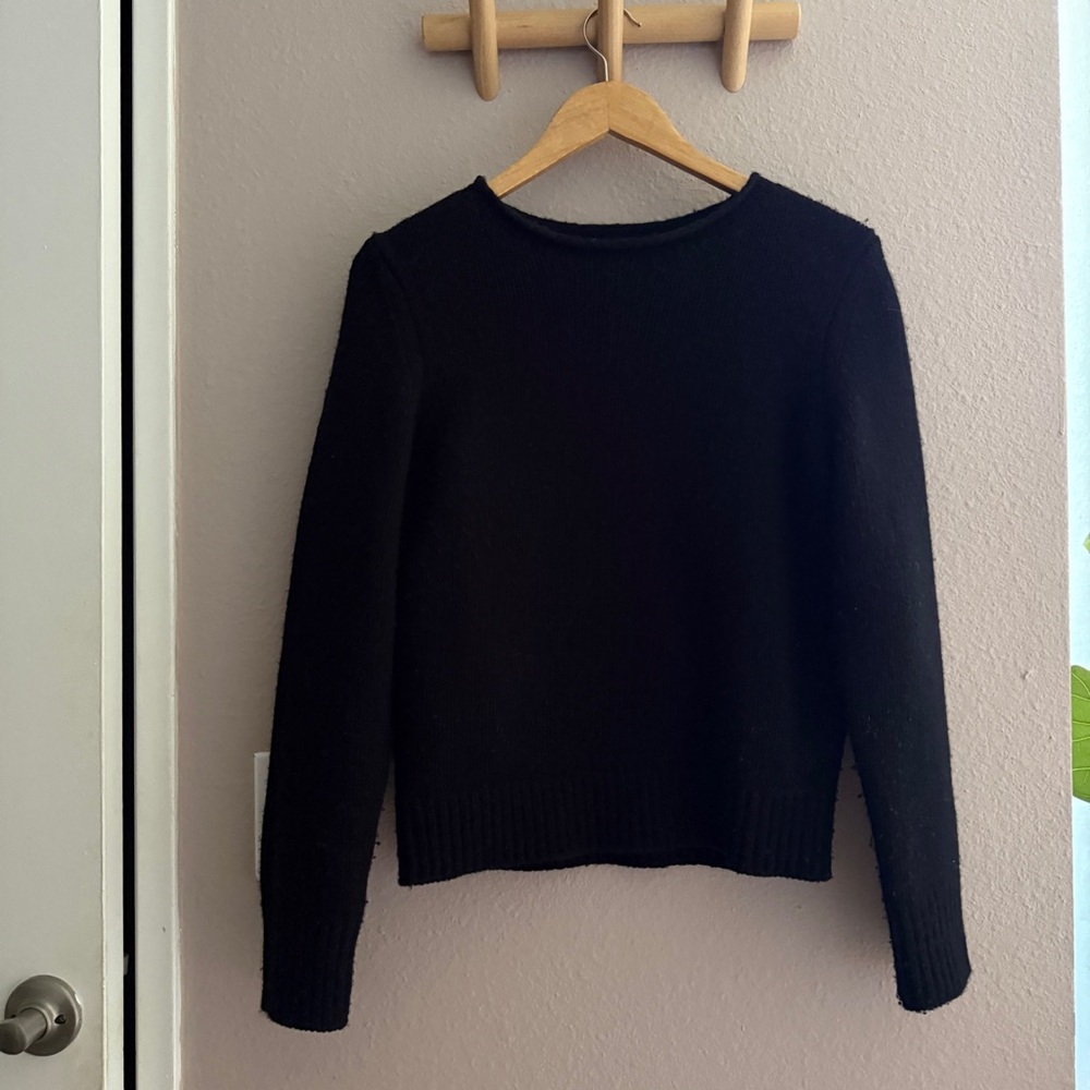 Alex Mill Black Crewneck Wool Sweater